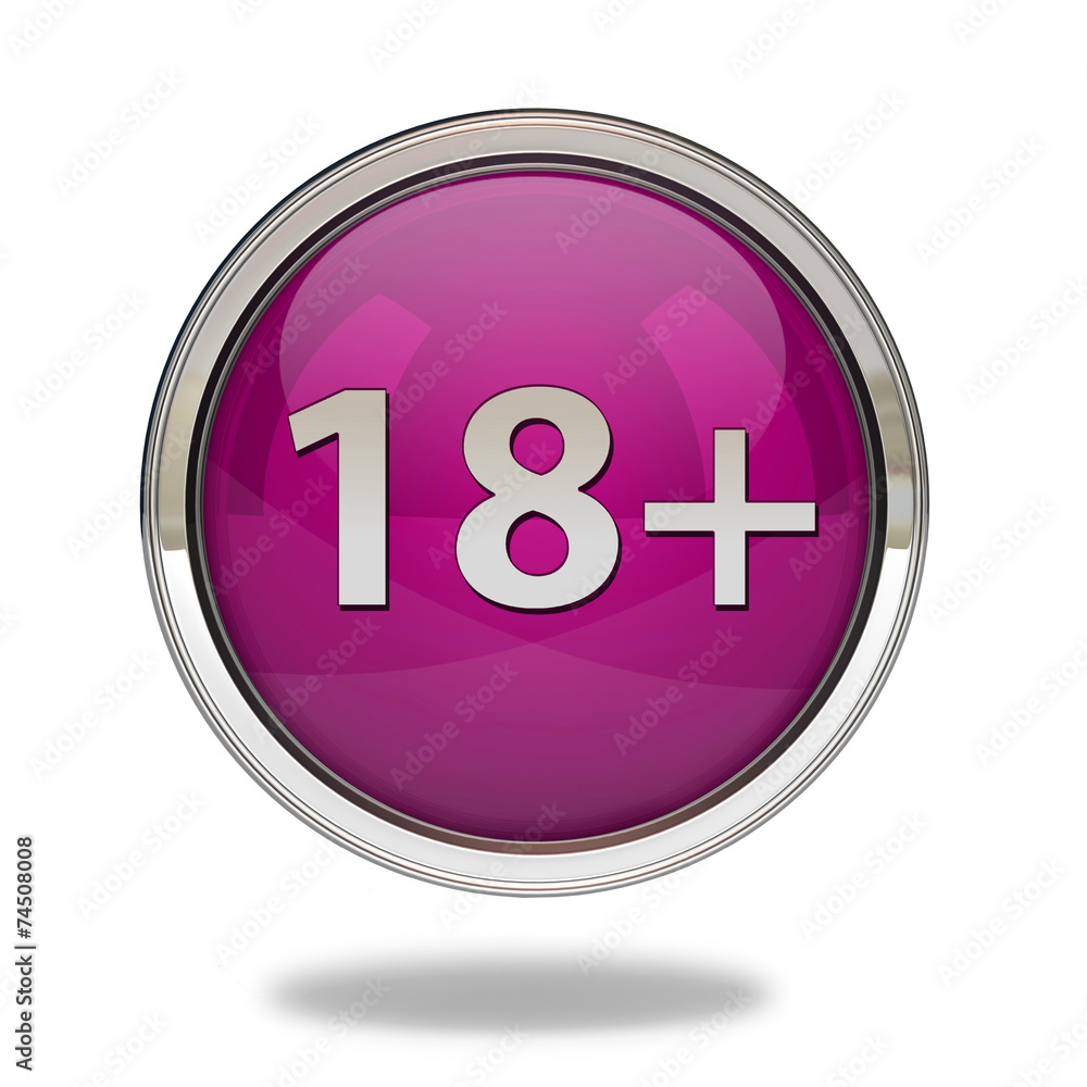 18+ pointer icon on white background 18+ pointer icon on white background