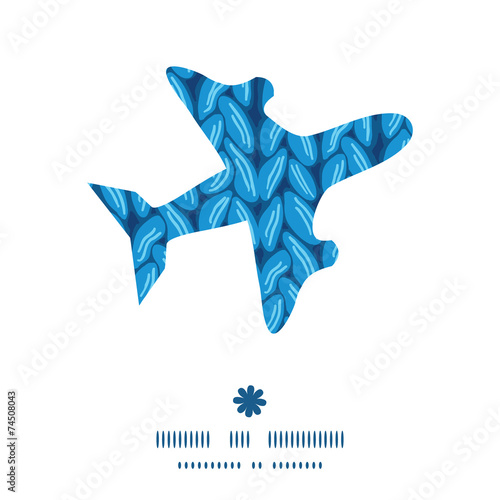 Vector knit sewater fabric horizontal texture airplane
