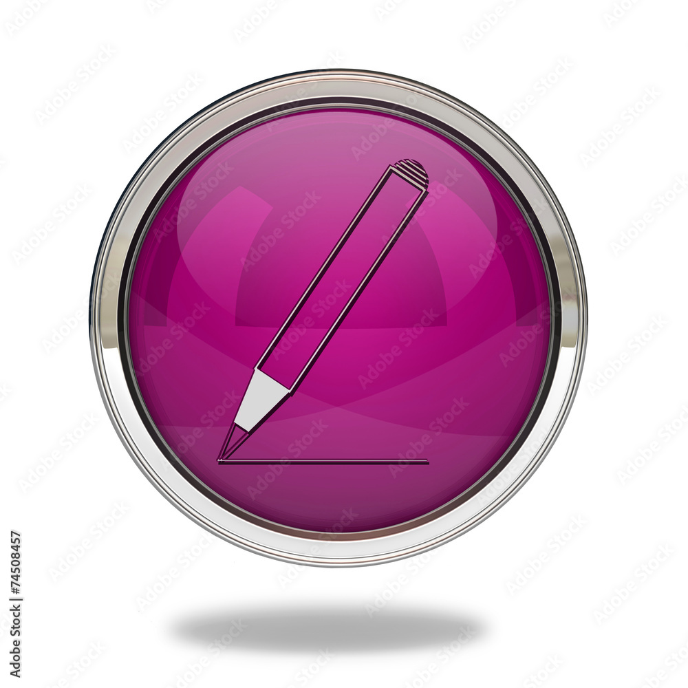 Pencil pointer icon on white background Pencil pointer icon on white background