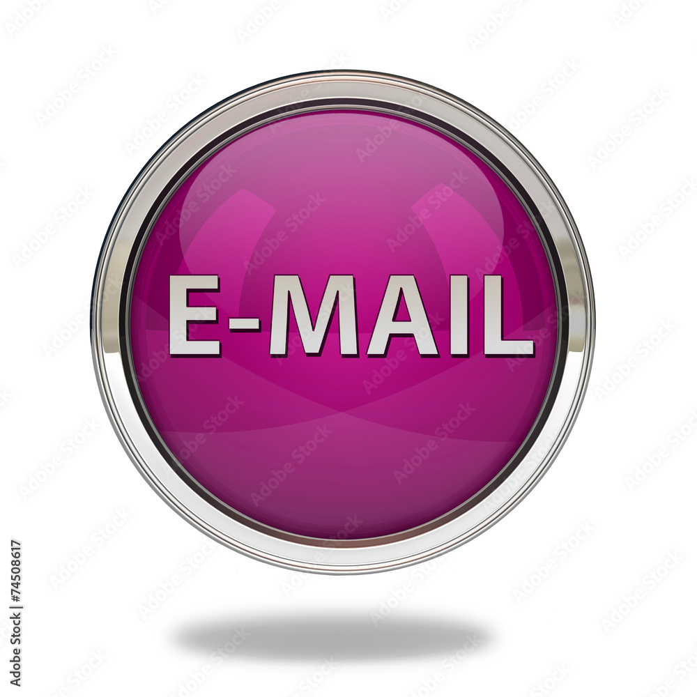 E-mail pointer icon on white background E-mail pointer icon on white background