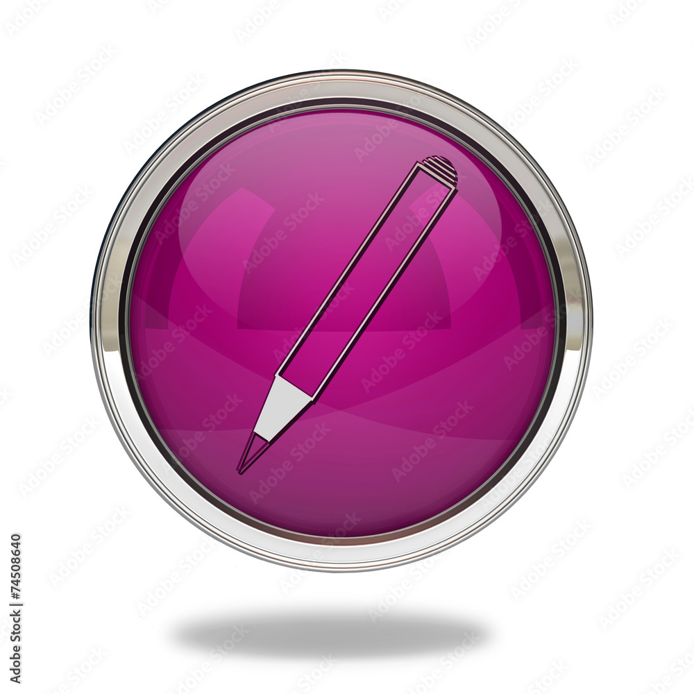 Pencil pointer icon on white background Pencil pointer icon on white background