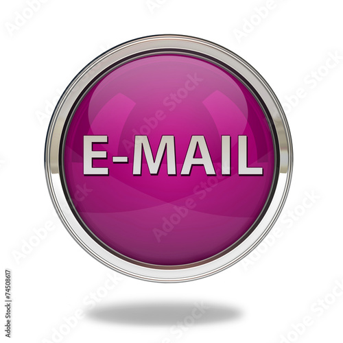 E-mail pointer icon on white background