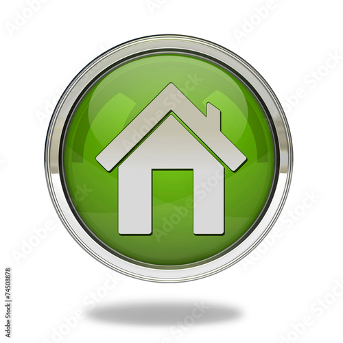 home pointer icon on white background