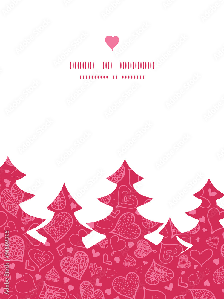 Vector doodle hearts heart silhouette pattern frame Vector doodle hearts heart silhouette pattern frame