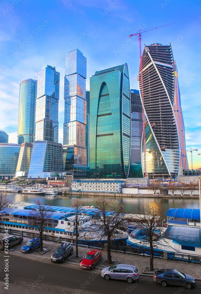 Naklejka premium Moscow business center
