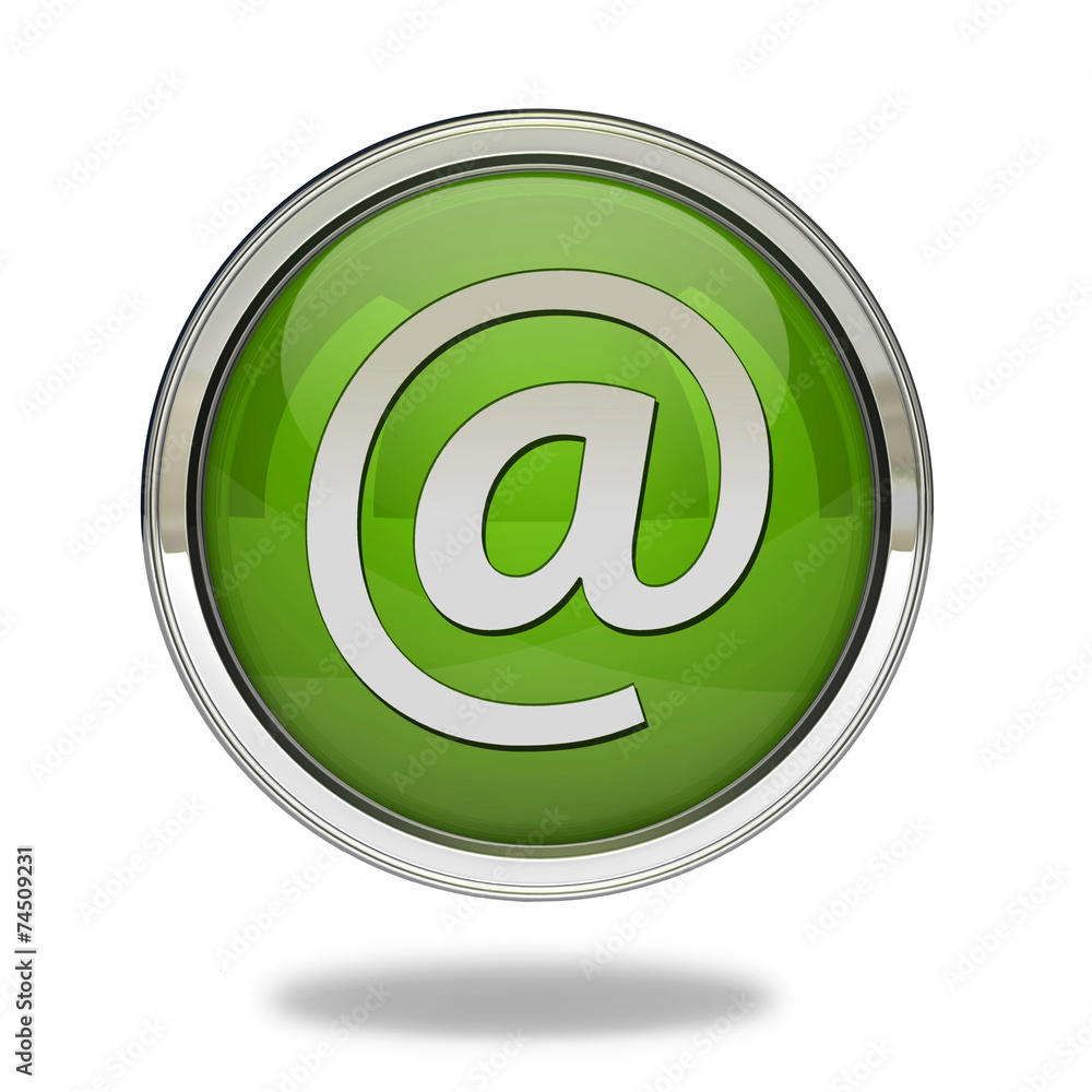 Email pointer icon on white background Email pointer icon on white background
