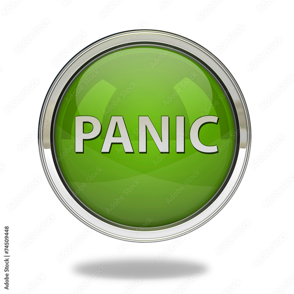 panic pointer icon on white background panic pointer icon on white background