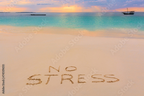 Bild auf Leinwand No stress