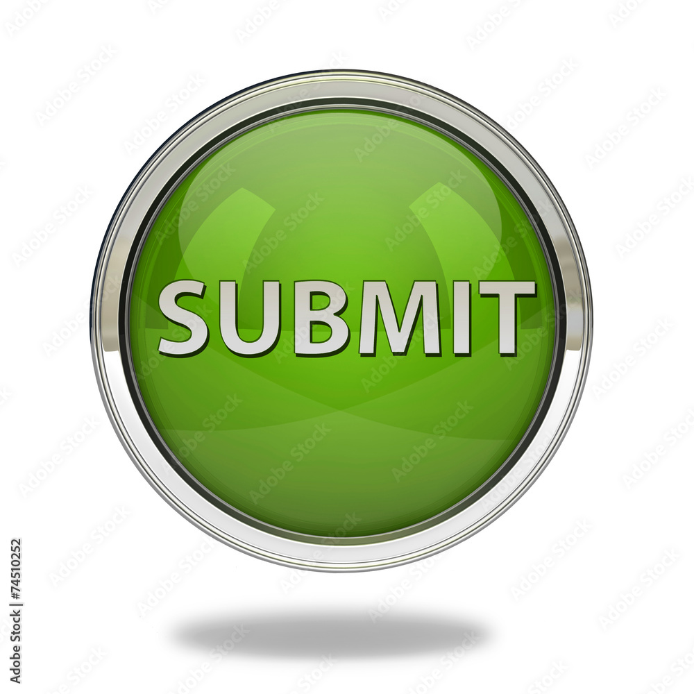 Submit pointer icon on white background Submit pointer icon on white background