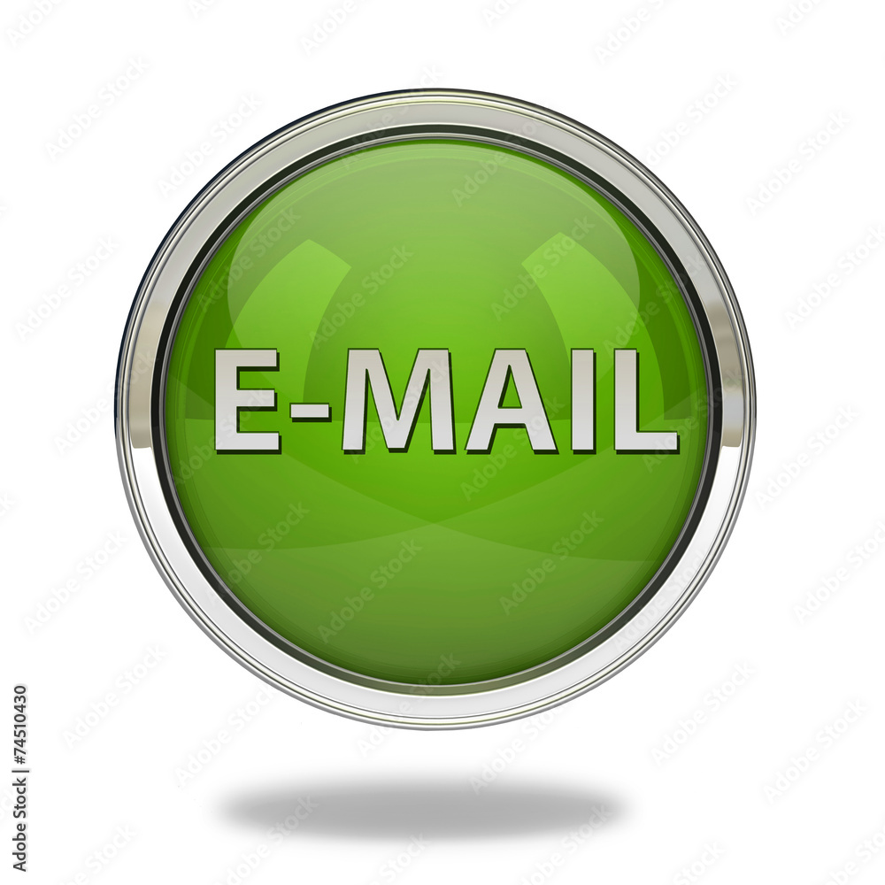 E-mail pointer icon on white background E-mail pointer icon on white background