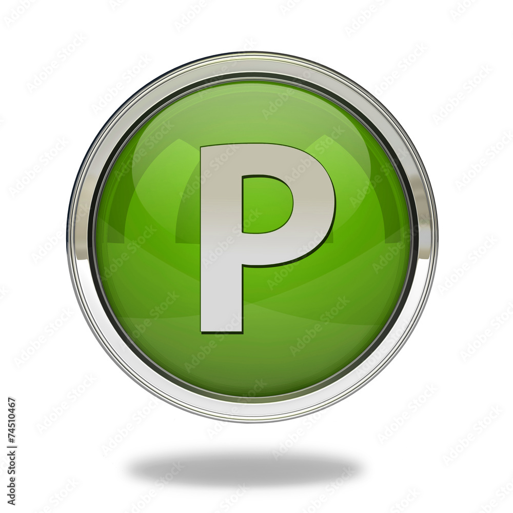 Parking pointer icon on white background Parking pointer icon on white background