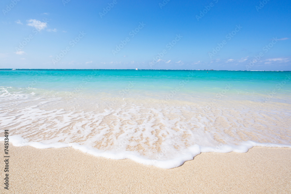 Obraz premium 沖縄のビーチ・残波ビーチ