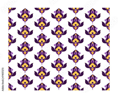 thai pattern applied vintage style