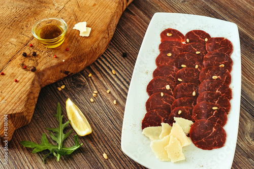 Beef carpaccio