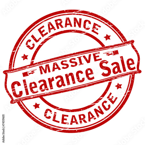 Clearance sale
