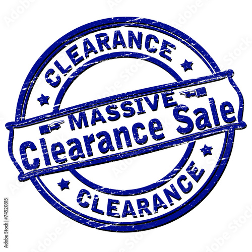 Massive clearance sale