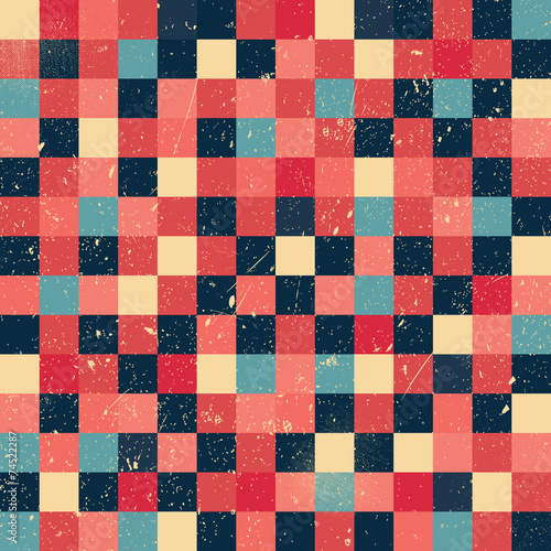 Pixel art style background with grunge texture
