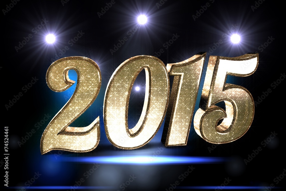 Composite image of sparkly 2015 Composite image of sparkly 2015