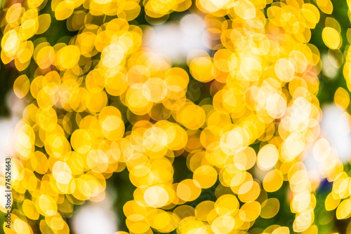 Gold bokeh