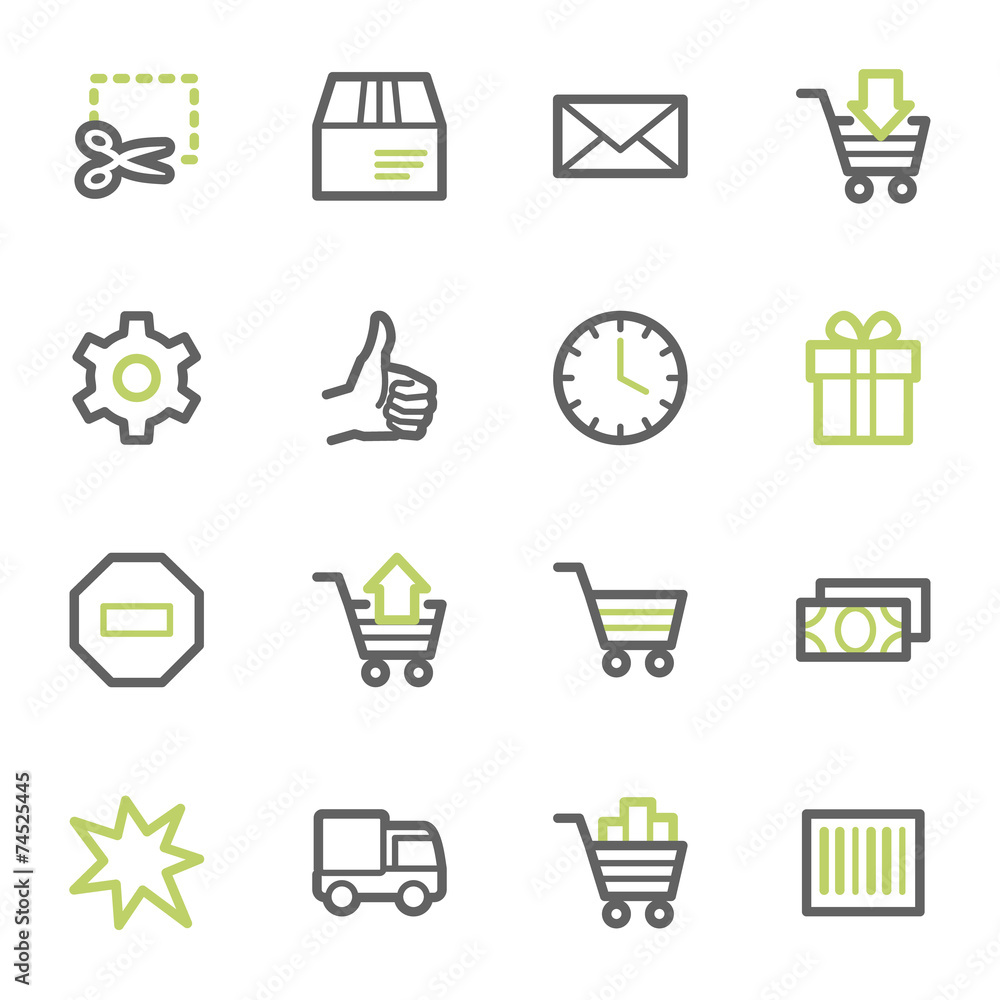 Shopping cart web icons Shopping cart web icons