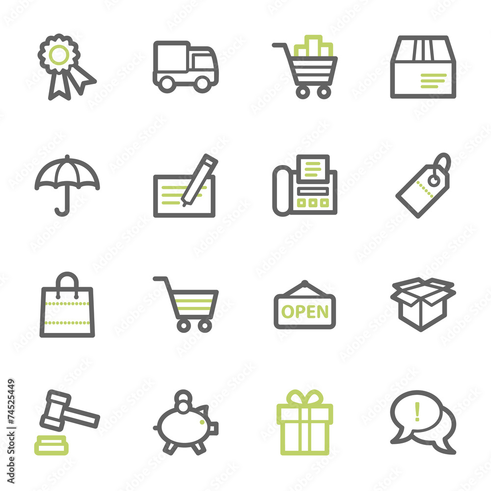Shopping web icons Shopping web icons