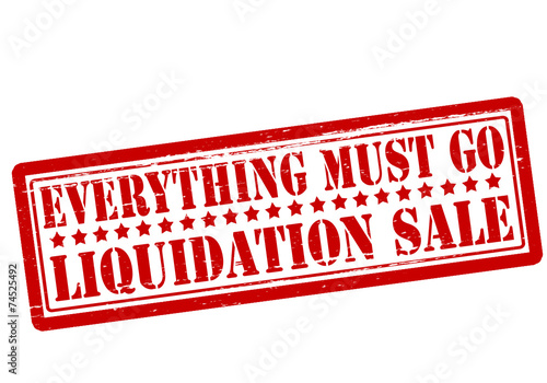 Everything must go liquidation sale