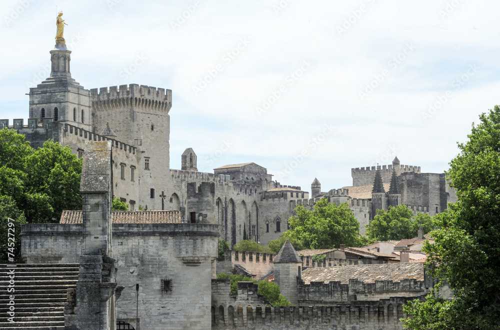 Palace of Pope at Avignon on France