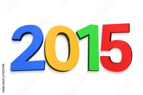 2015 in colourful letters