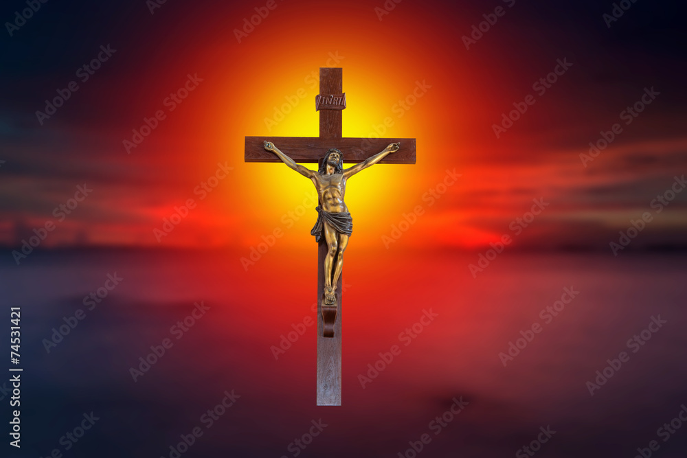 Jesus Christ gloria shine light - obrazy, fototapety, plakaty 