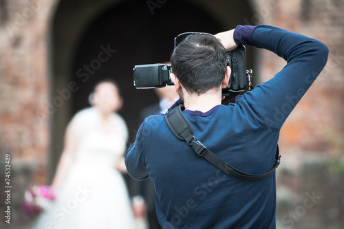 Wedding photographer photo