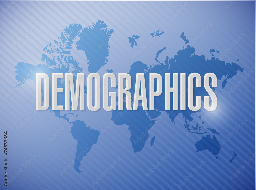 demographics sign illustration design