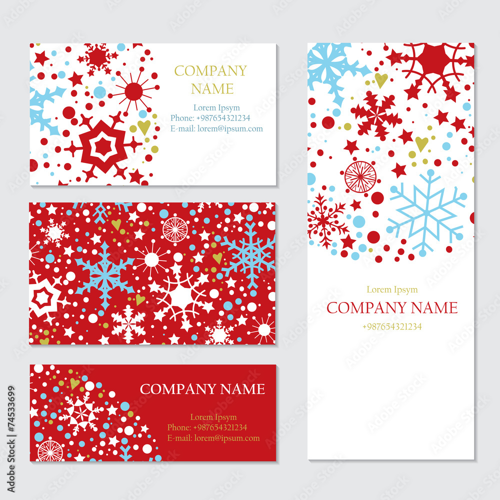 Set of business or invitation cards templates, corporate identit