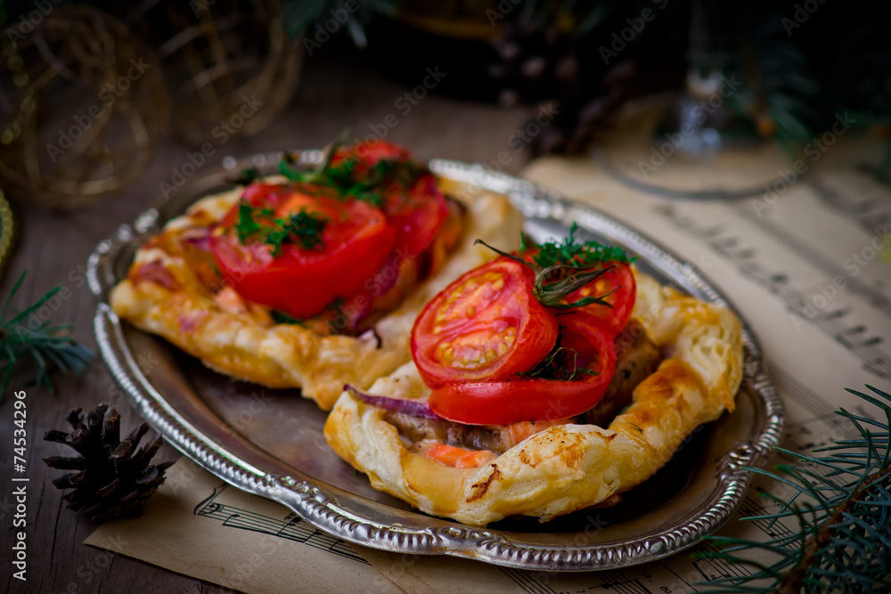 fillet of a salmon in puff pastry fillet of a salmon in puff pastry