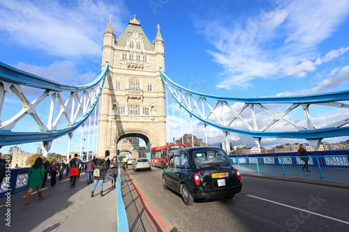 londres puente torre transeuntes 3289-f14 photo