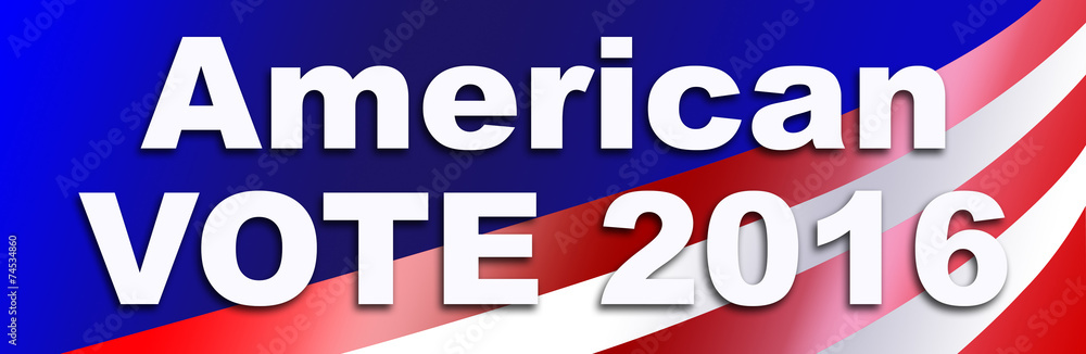 Fototapeta premium Election Sticker for 2016
