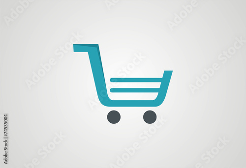 Shopping cart icons logo vector