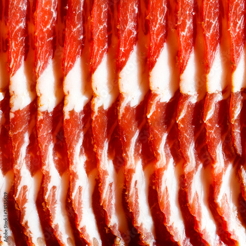 Canvastavla Slices of ham