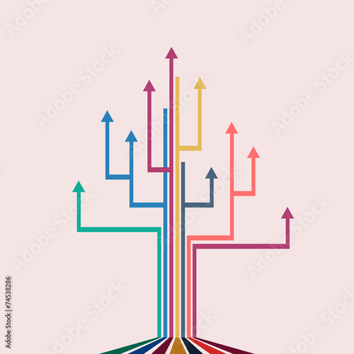 Vector concept of growth
