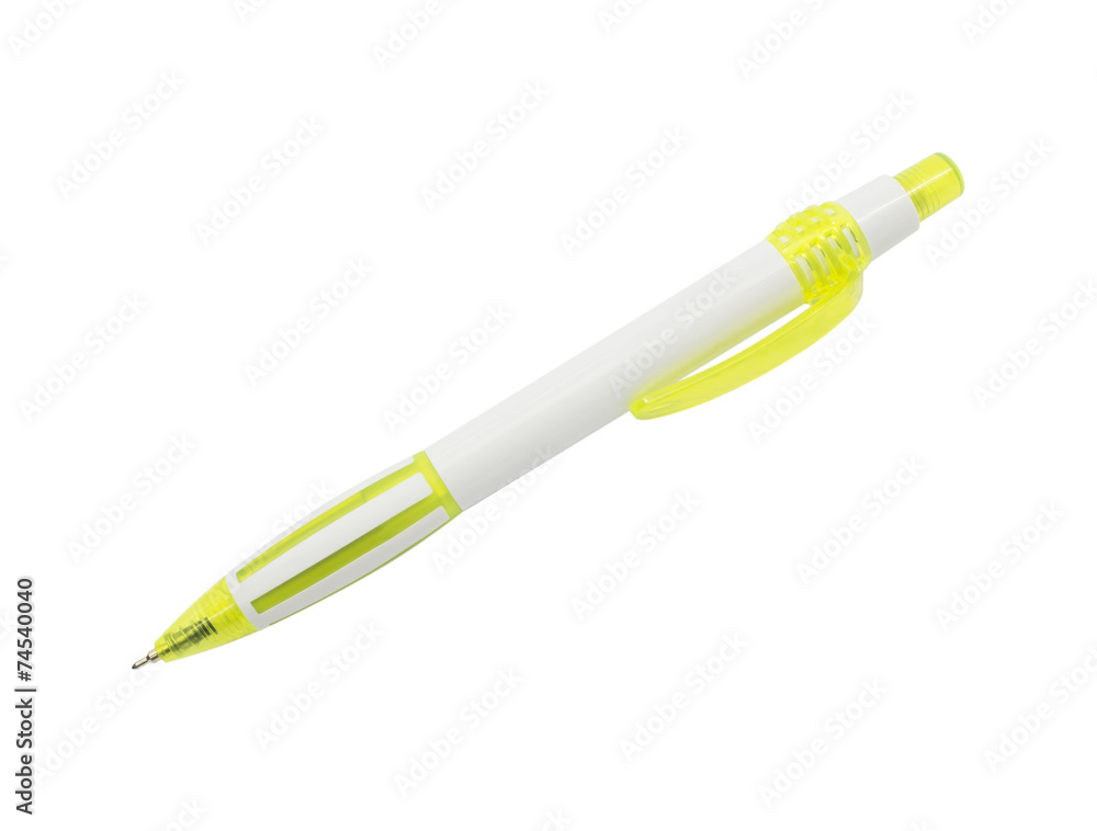 Ballpoint pen isolated on a white background