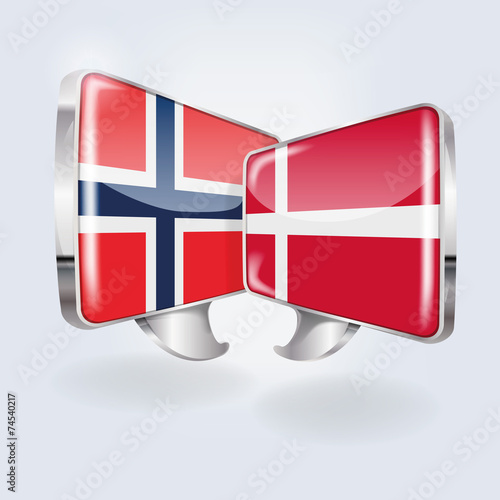Sprechblasen in norwegisch und dänisch