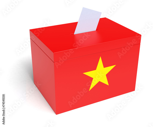 Vietnamese Flag Ballot Box