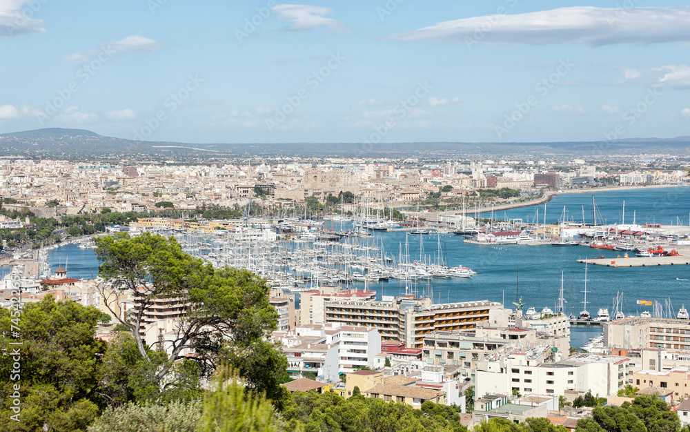 Palma de Mallorca city panorama