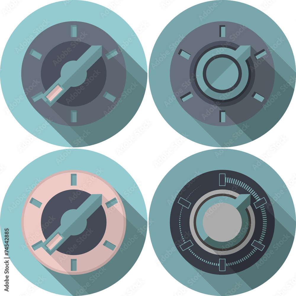 Flat icons vector collection for switcher Flat icons vector collection for switcher
