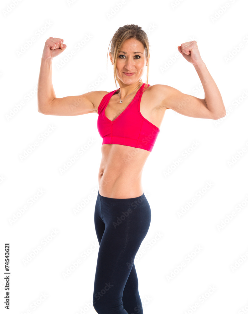 Strong sport woman Strong sport woman