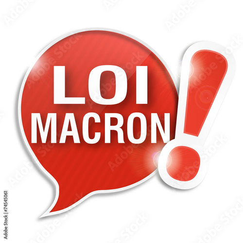 bulle rayée : loi macron