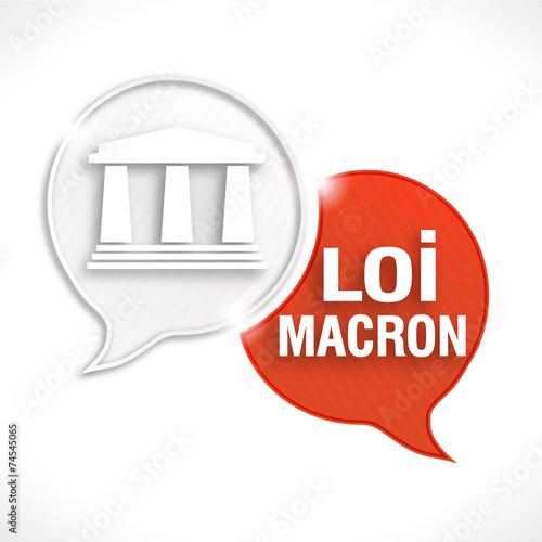 bulles rayées : loi macron & pictogramme