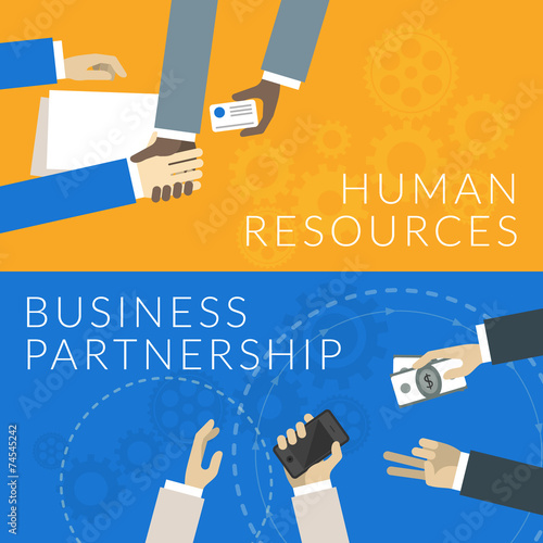 concept for human resources and business partnership