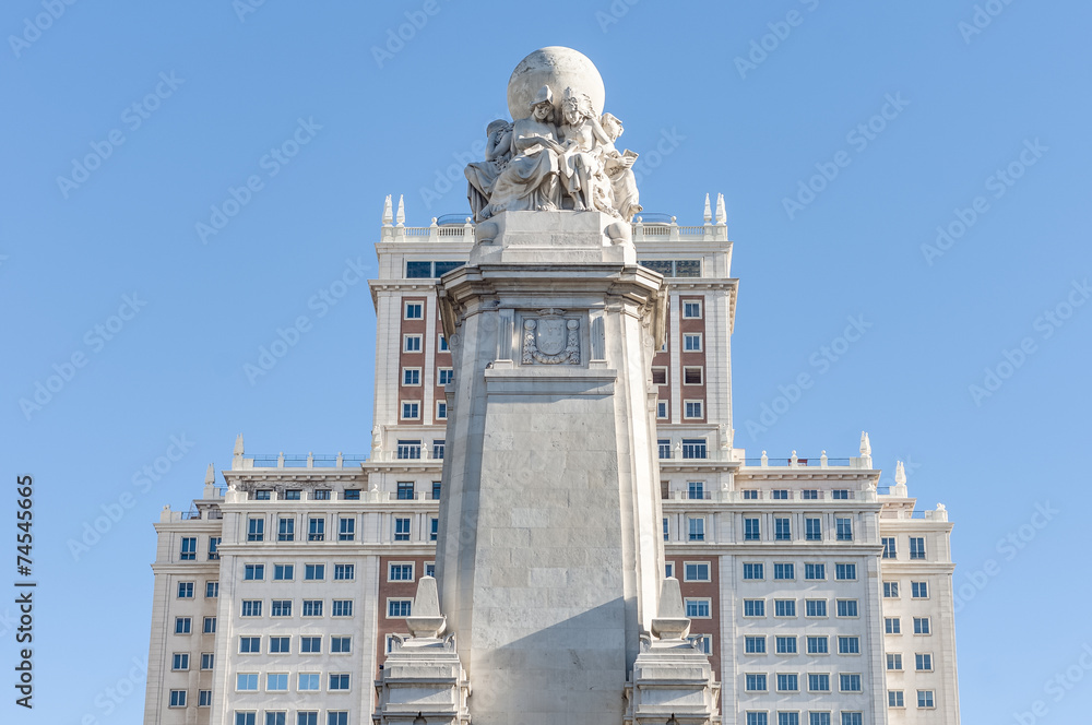 Obraz premium Spain Square in the spanish capital.