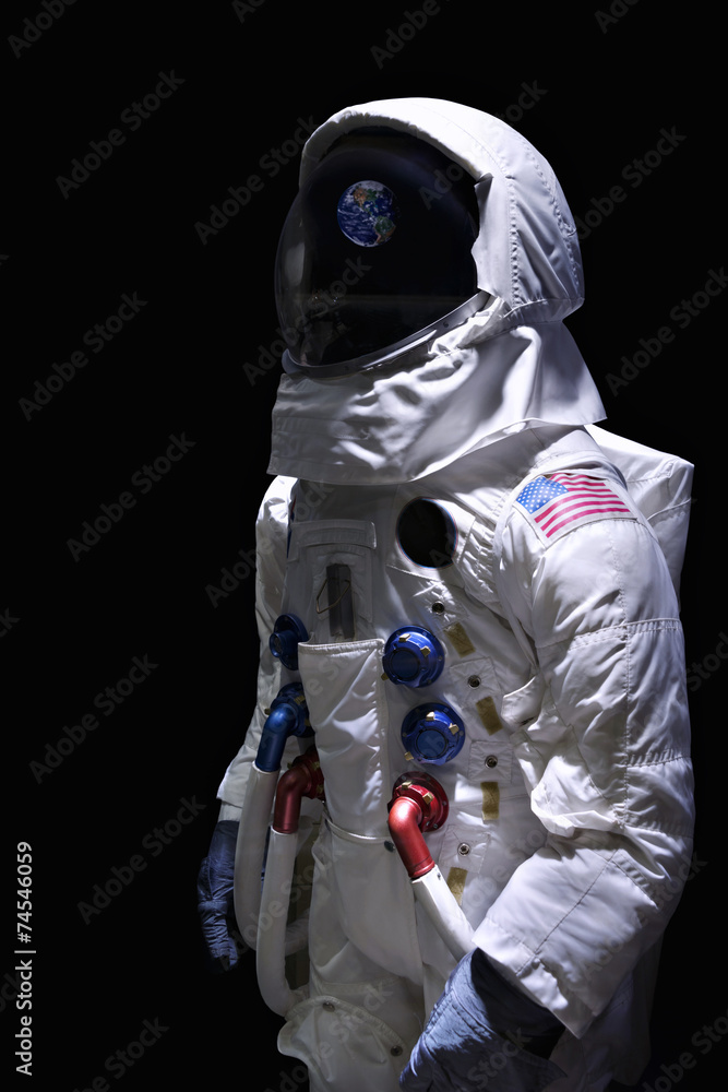 Astronauts isolated on black Astronauts isolated on black
