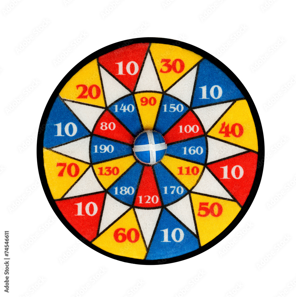 playing Darts with a scoop of Velcro in the center playing Darts with a scoop of Velcro in the center